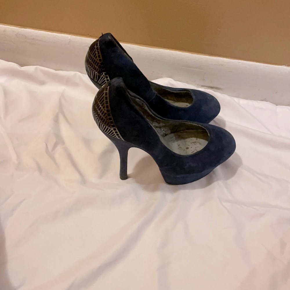 Blue suede shoes